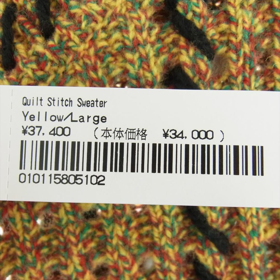 Supreme(シュプリーム)のSupreme シュプリーム ニット 23SS Quilt Stitch Sweater キルト ステッチ セーター ニット マルチカラー系 L【新古品】【未使用】【中古】 メンズのトップス(ニット/セーター)の商品写真