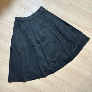 ユニクロ(UNIQLO)のUNIQLO 黒スカート(ひざ丈スカート)