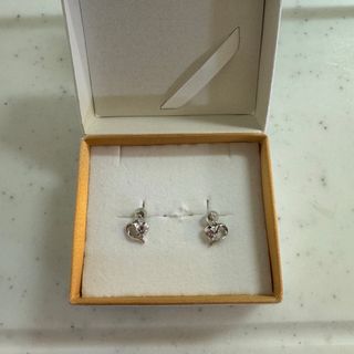 【本物保証】 超美品 ピアス K18WG メレダイヤモンド 0.18ct ノーブランド No brand