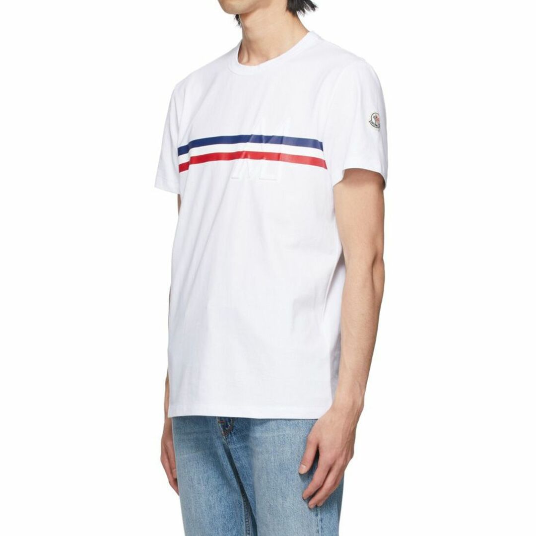 MONCLER(モンクレール)の送料無料 186 MONCLER モンクレール 8C00039 8390T ホワイト Tシャツ カットソー 半袖 size M メンズのトップス(Tシャツ/カットソー(半袖/袖なし))の商品写真