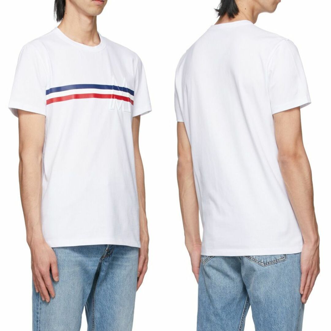 MONCLER(モンクレール)の送料無料 186 MONCLER モンクレール 8C00039 8390T ホワイト Tシャツ カットソー 半袖 size M メンズのトップス(Tシャツ/カットソー(半袖/袖なし))の商品写真