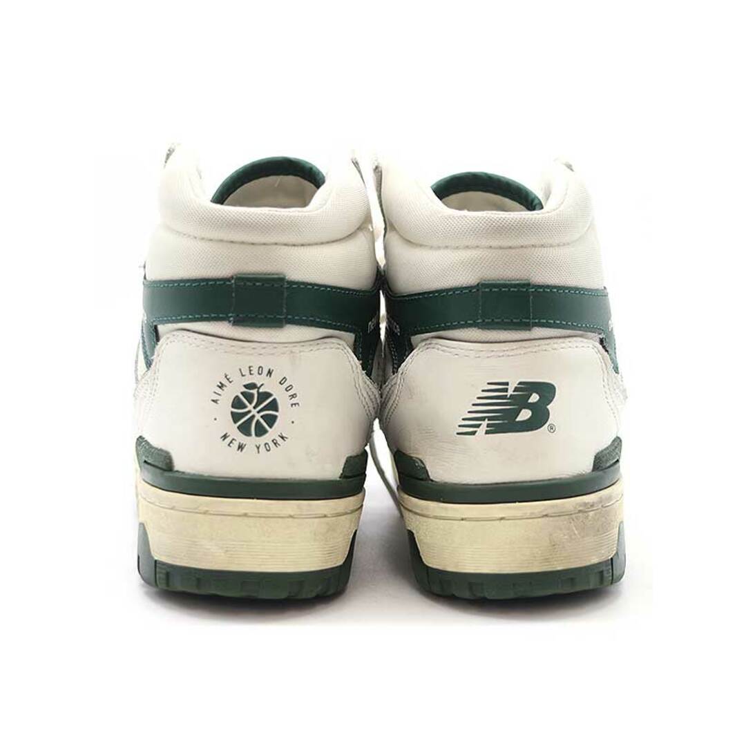 New Balance(ニューバランス)のNEW BALANCE × Aime Leon Dore ニューバランス × エメレオンドレ BB650RL1 ハイカットスニーカー ホワイト×グリーン 27.5cm メンズの靴/シューズ(スニーカー)の商品写真