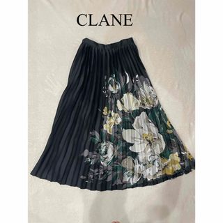 クラネ(CLANE)のクラネ　フラワーペイントロングプリーツスカート(ロングスカート)