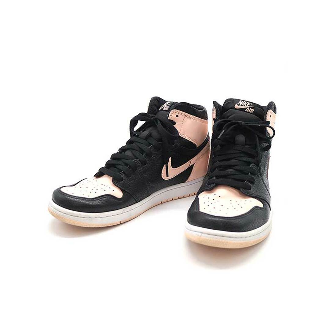 NIKE(ナイキ)のNIKE ナイキ AIR JORDAN 1 RETRO HIGH OG CRIMSON TINT スニーカー ピンク×ブラック 28.5cm 555088-081 メンズの靴/シューズ(スニーカー)の商品写真