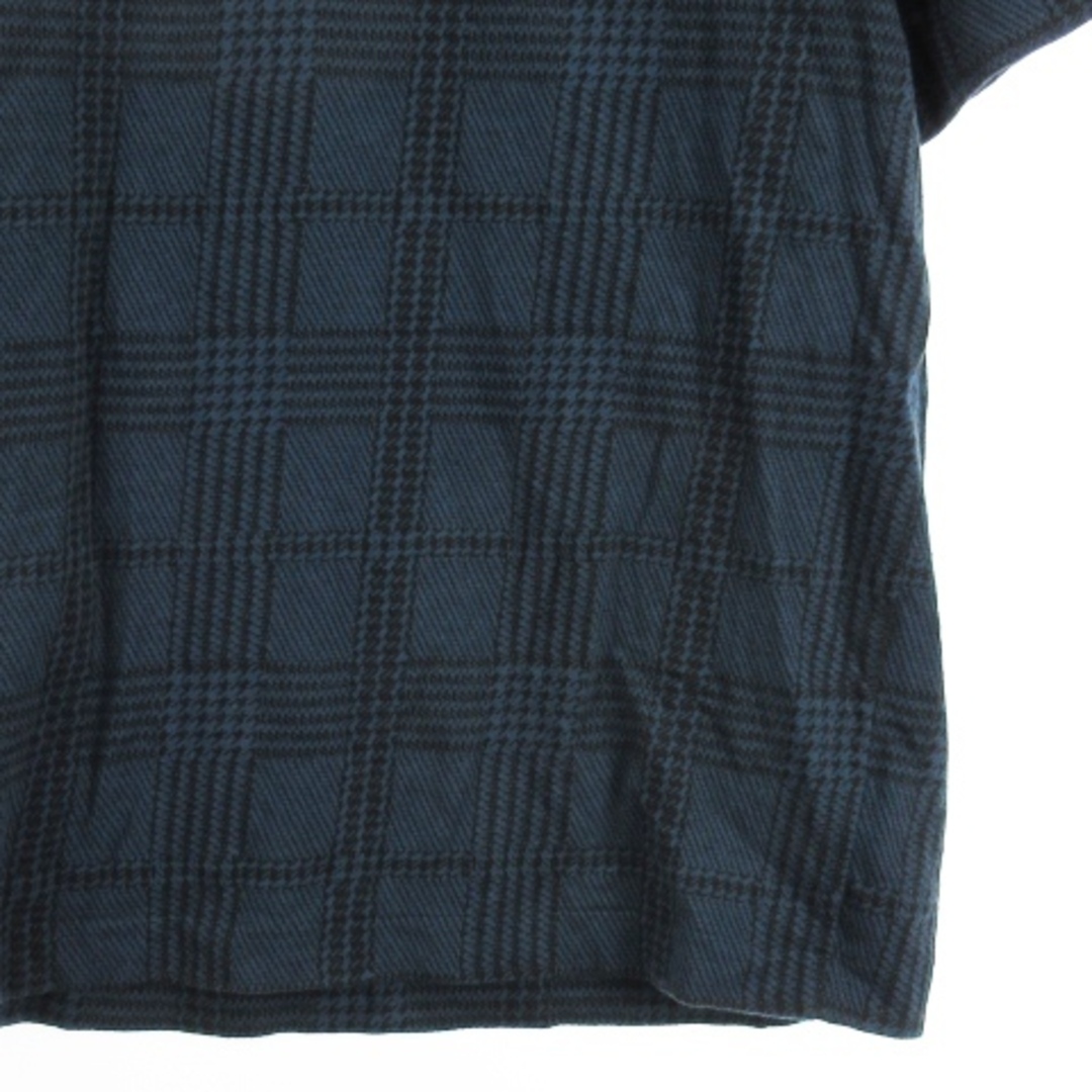 LACOSTE(ラコステ)のラコステ Tシャツ カットソー 半袖 チェック ブルー M メンズのトップス(Tシャツ/カットソー(半袖/袖なし))の商品写真