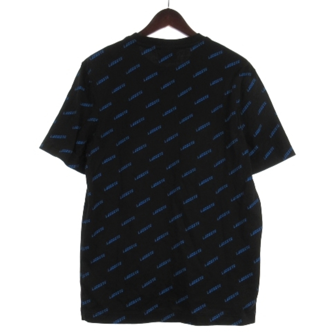 LACOSTE L!VE(ラコステライブ)のラコステ ライブ L!VE Tシャツ カットソー 半袖 ロゴ 総柄 ブラック メンズのトップス(Tシャツ/カットソー(半袖/袖なし))の商品写真