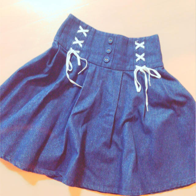 Ank Rouge(アンクルージュ)のデニムミニスカート レディースのスカート(ミニスカート)の商品写真