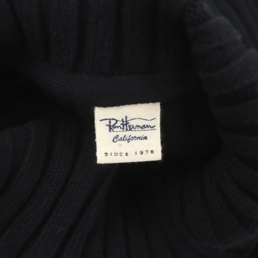 Ron Herman(ロンハーマン)のロンハーマン ニット セーター 長袖 ハイネック リブ S 黒 ブラック レディースのトップス(ニット/セーター)の商品写真