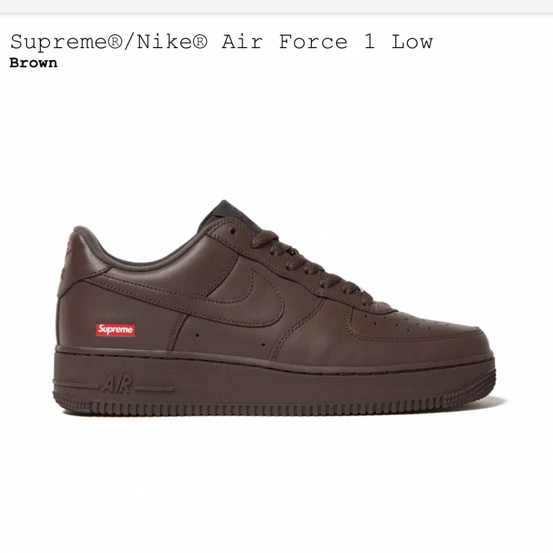 Supreme Nike Air Force 1 Low Brown 28