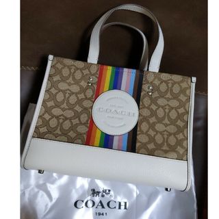 コーチ(COACH)のCOACH　トートバックレインボーストライプ　デンプシー(トートバッグ)