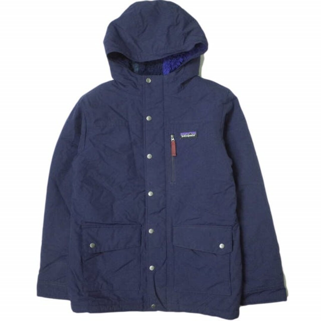 patagonia(パタゴニア)のPATAGONIA パタゴニア 2014年製 BOYS' INFURNO JACKET ボーイズ・インファーノ・ジャケット 68460 BOY'S L(12) CNY ネイビー シェル 裏ボア マウンテンパーカー アウター【中古】【PATAGONIA】 レディースのジャケット/アウター(ナイロンジャケット)の商品写真