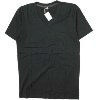 koko ココ 日本製 ソリッドVネックTシャツ KMCT09-207021 M ブラック 半袖 カットソー トップス【新古品】【中古】【koko】(Tシャツ(半袖/袖なし))