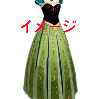 アナトユキノジョオウ(アナと雪の女王)のアナ雪 戴冠式コスプレ Disney (衣装)