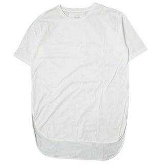 アダワス(ADAWAS)のADAWAS アダワス 日本製 JERSEY ROUND HEM T S/S ジャージーラウンドヘムTシャツ ADWS-008-11 Free ホワイト 半袖 ベーシック トップス【中古】【ADAWAS】(Tシャツ(半袖/袖なし))