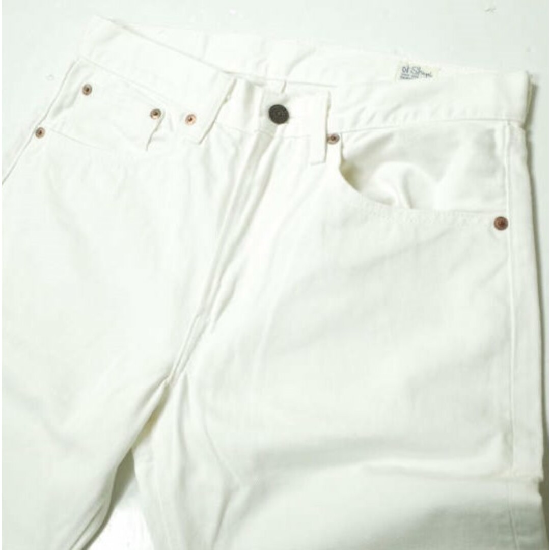 orslow オアスロウ 日本製 107 IVY FIT WHITE DENIM アイビーフィット ホワイトデニムパンツ S(1) ホワイト 5ポケット テーパード ジップフライ ボトムス【中古】【orslow】 メンズのパンツ(デニム/ジーンズ)の商品写真