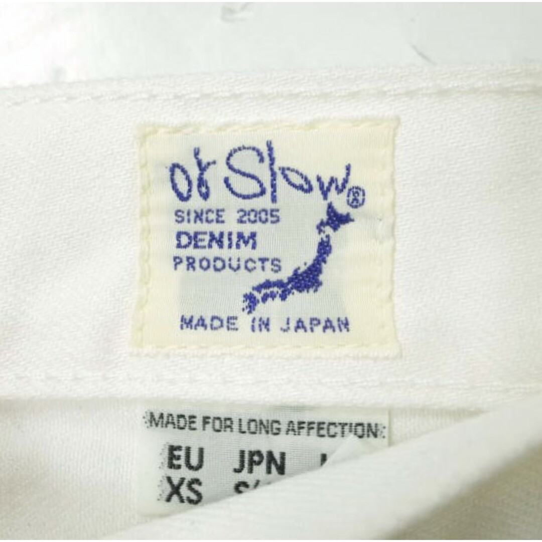 orslow オアスロウ 日本製 107 IVY FIT WHITE DENIM アイビーフィット ホワイトデニムパンツ S(1) ホワイト 5ポケット テーパード ジップフライ ボトムス【中古】【orslow】 メンズのパンツ(デニム/ジーンズ)の商品写真