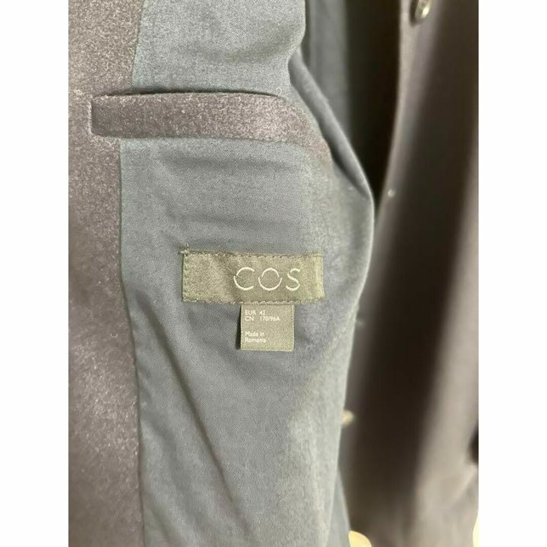 COS(コス)の最終値下げ中美品　シングルブレストウールカシミアコート　ステンカラーコート レディースのジャケット/アウター(チェスターコート)の商品写真