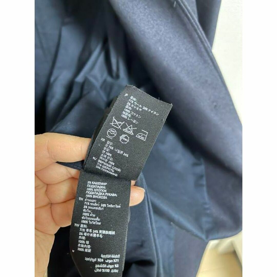 COS(コス)の最終値下げ中美品　シングルブレストウールカシミアコート　ステンカラーコート レディースのジャケット/アウター(チェスターコート)の商品写真