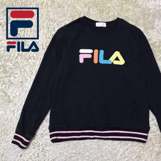 フィラ(FILA)の【マルチカラー】フィラ　希少デザインスウェット　希少ロゴ　K763(トレーナー/スウェット)