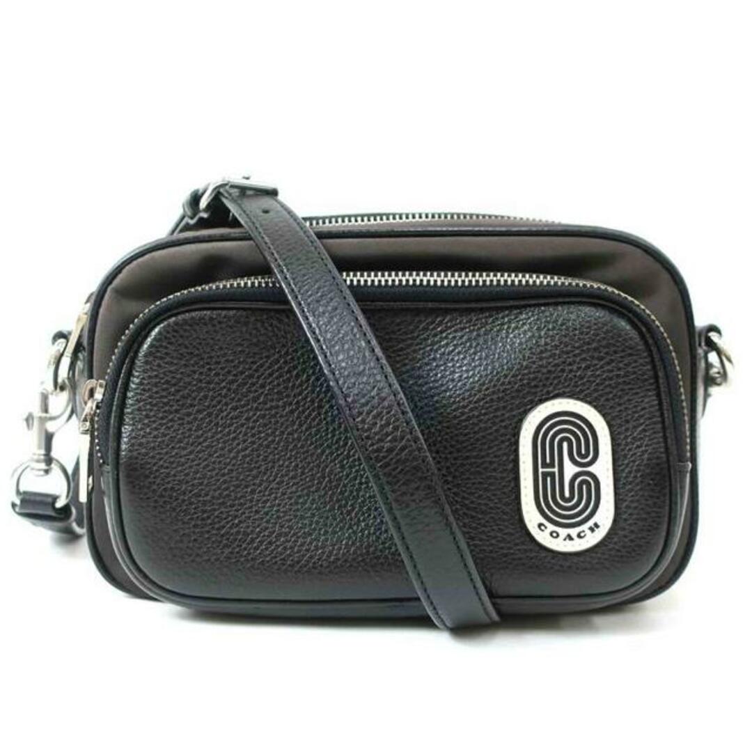 COACH コーチ/ナイロン&レザー ショルダーバッグ ダークブラウン×ブラック/C2047/コーチ/ABランク/65【中古】