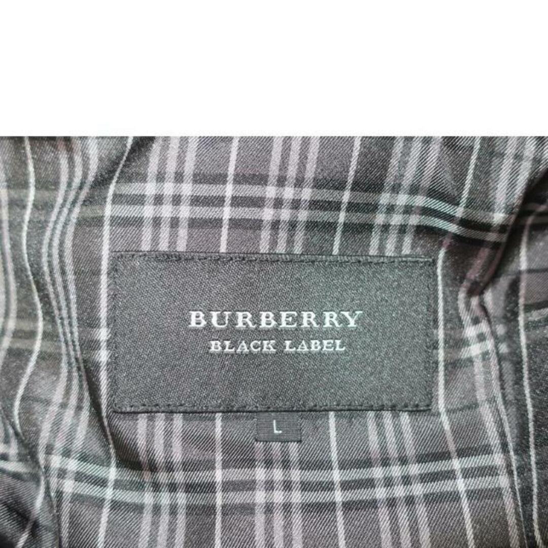 BURBERRY BLACK LABEL バーバリー ブラックレーベル/ファー付キダウンコート/Lサイズ/ブラック/メンズアウター/ABランク/65【中古】 メンズのジャケット/アウター(ダッフルコート)の商品写真