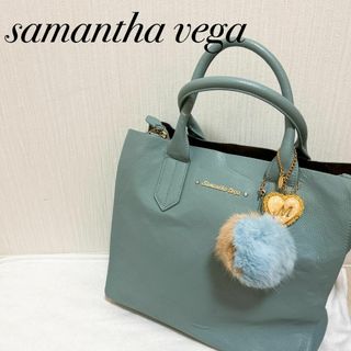 サマンサベガ(Samantha Vega)のレア✨Samantha Vegaサマンサベガショルダーバッグハンドバッグブルー青(ショルダーバッグ)