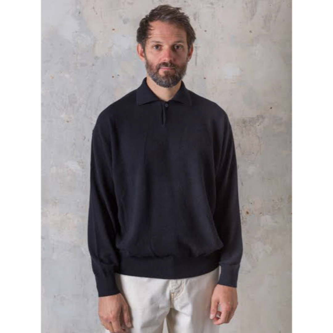 AURALEE - AURALEE BABY CASHMERE KNIT POLO (タグ付き)の通販 by shop