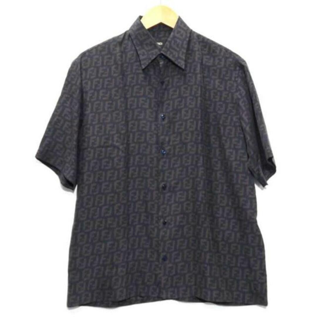 FENDI フェンディ/FF柄 半袖シルクシャツ/37/メンズインナー/B FENDI フェンディ/FF柄 半袖シルクシャツ/37/メンズインナー/B
