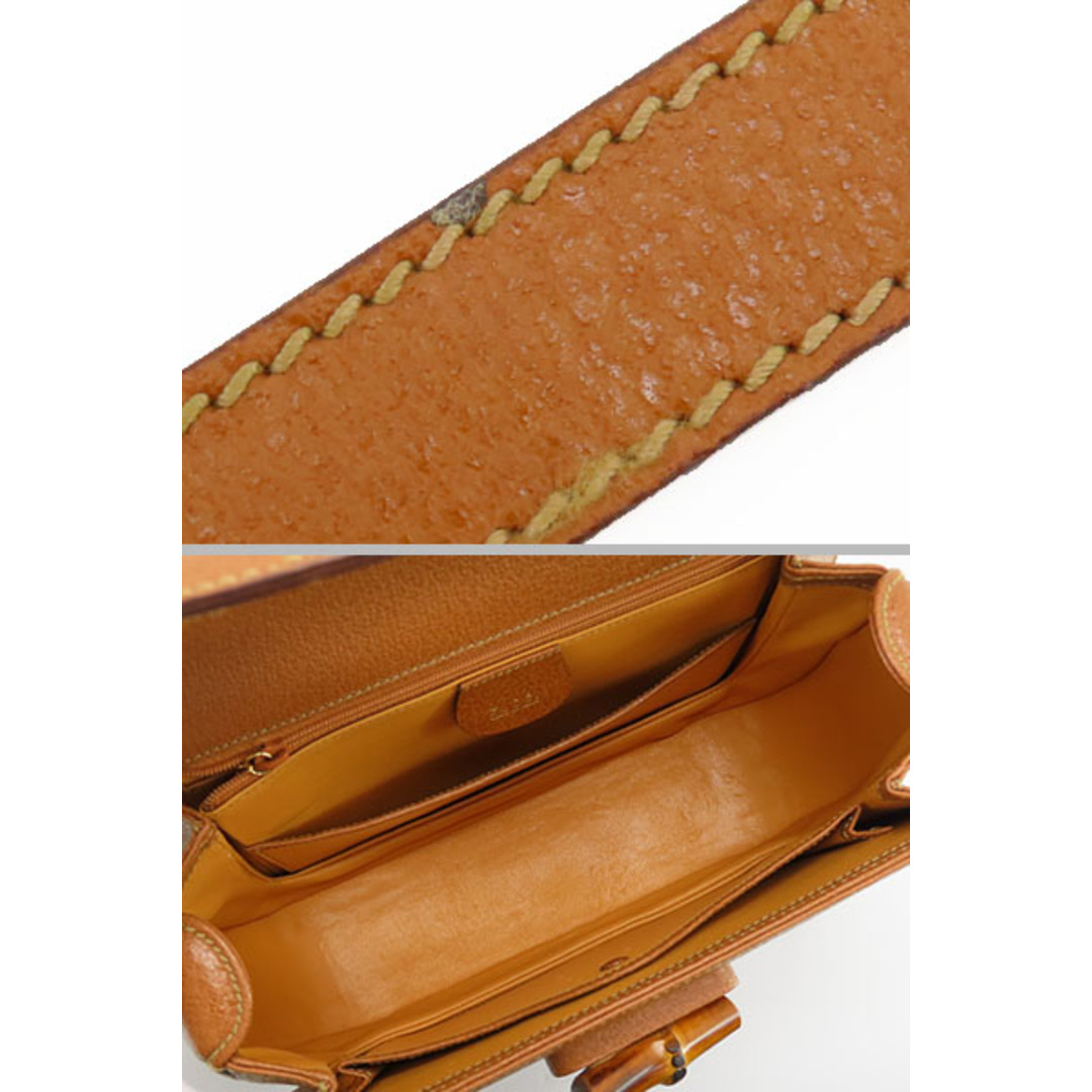 Gucci(グッチ)の外超美品グッチヴィンテージオールドグッチバンブー2WAYハンドバッグ レディースのバッグ(その他)の商品写真