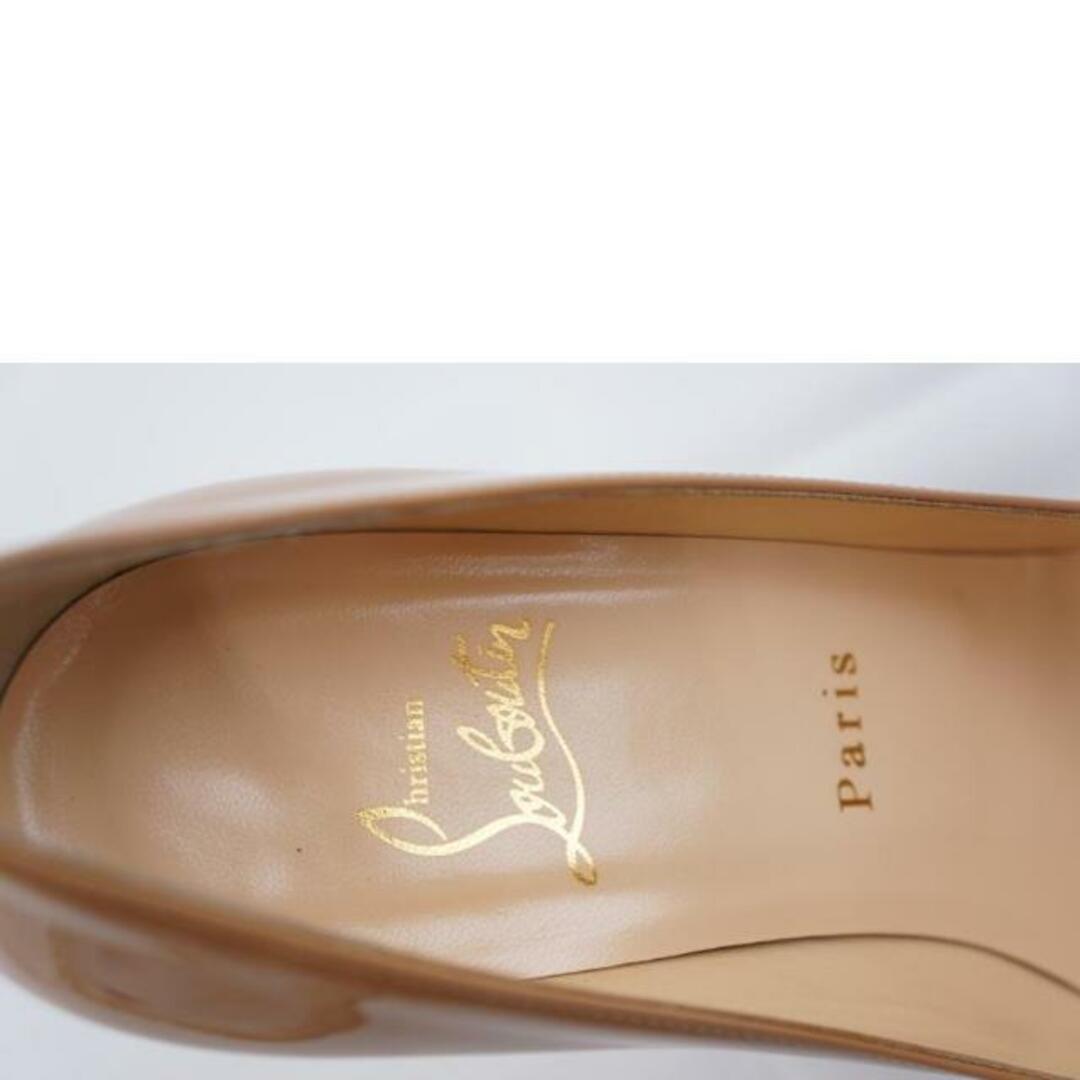 Christian Louboutin ルブタン/ルブタン エナメルパンプス/ベージュ /37/レディースシューズ/ABランク/67【中古】 レディースの靴/シューズ(ハイヒール/パンプス)の商品写真