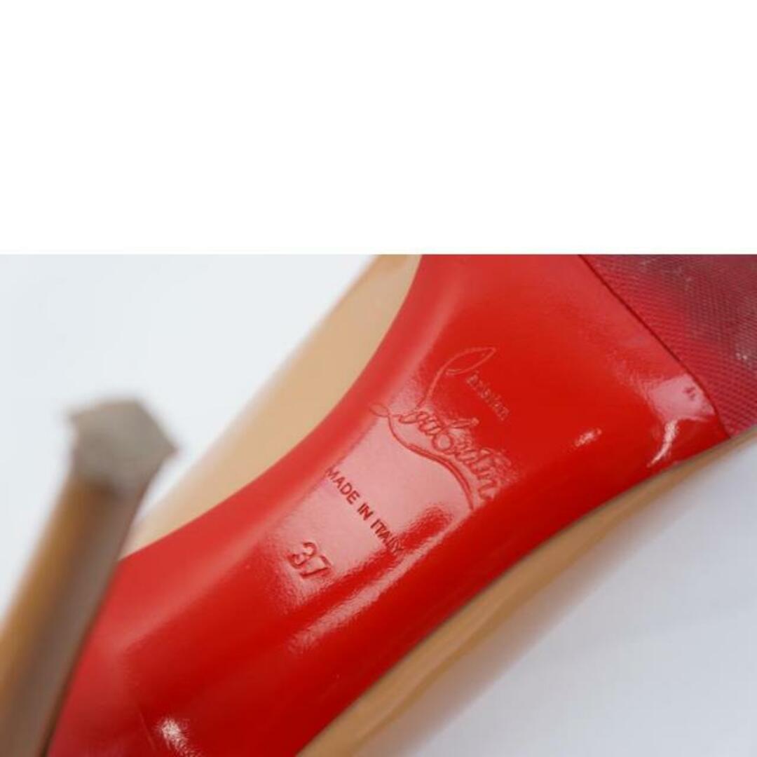 Christian Louboutin ルブタン/ルブタン エナメルパンプス/ベージュ /37/レディースシューズ/ABランク/67【中古】 レディースの靴/シューズ(ハイヒール/パンプス)の商品写真