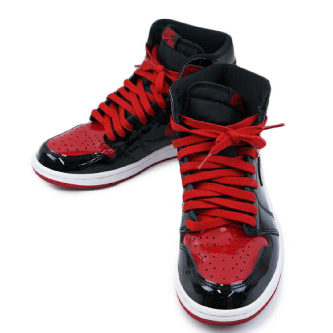 <br>NIKE ナイキ/NIKE AJ1 HI RETRO パテントブレッド 25.5/555088-063/25.5/メンズスニーカー/ABランク/67【中古】 メンズの靴/シューズ(スニーカー)の商品写真