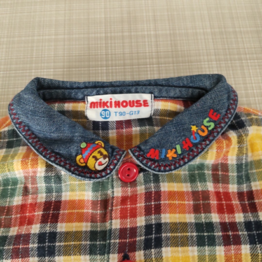 mikihouse(ミキハウス)のミキハウスの可愛いチェックシャツ キッズ/ベビー/マタニティのキッズ服男の子用(90cm~)(ブラウス)の商品写真