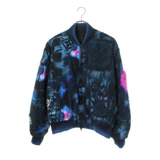 ルイヴィトン(LOUIS VUITTON)のルイヴィトン  Solt Print Bomber 中綿ダミエ総柄ソルトプリントボンバージャケットブルゾン メンズ 48(ブルゾン)