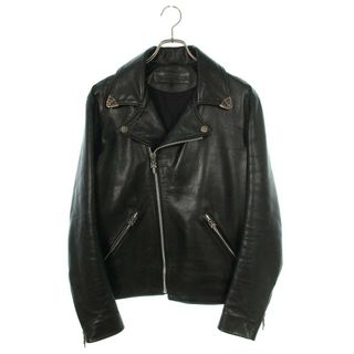 クロムハーツ(Chrome Hearts)のクロムハーツ  MOTO/モト ダガージップアップライダースレザージャケット メンズ M(レザージャケット)