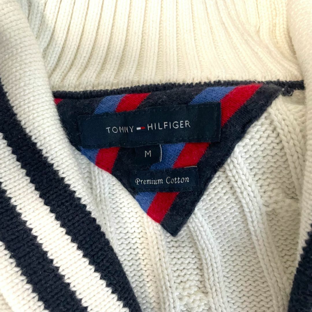 TOMMY HILFIGER(トミーヒルフィガー)のTommyHilfiger　プレミアムコットンカーディガン　M メンズのトップス(カーディガン)の商品写真