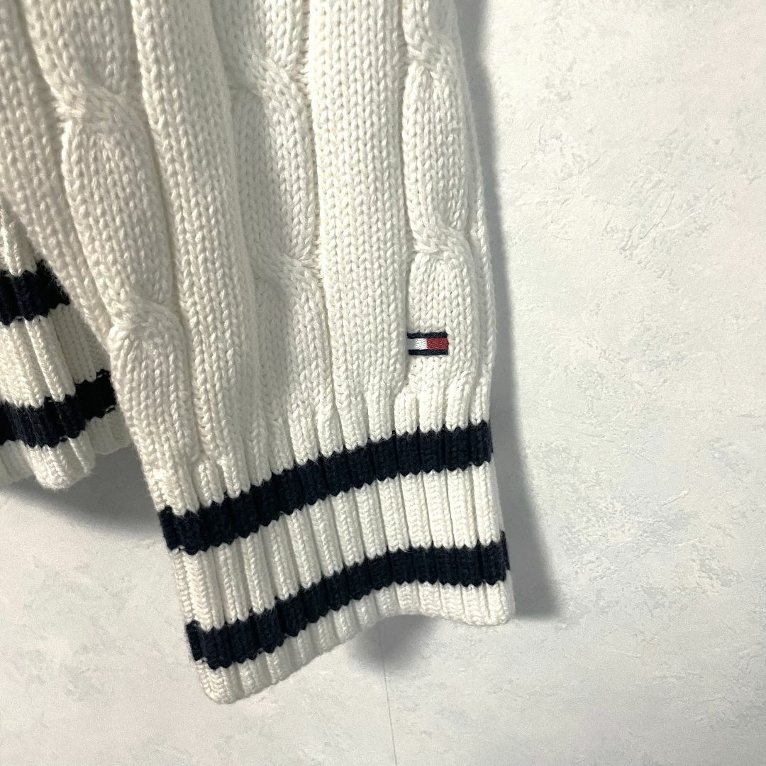 TOMMY HILFIGER(トミーヒルフィガー)のTommyHilfiger　プレミアムコットンカーディガン　M メンズのトップス(カーディガン)の商品写真