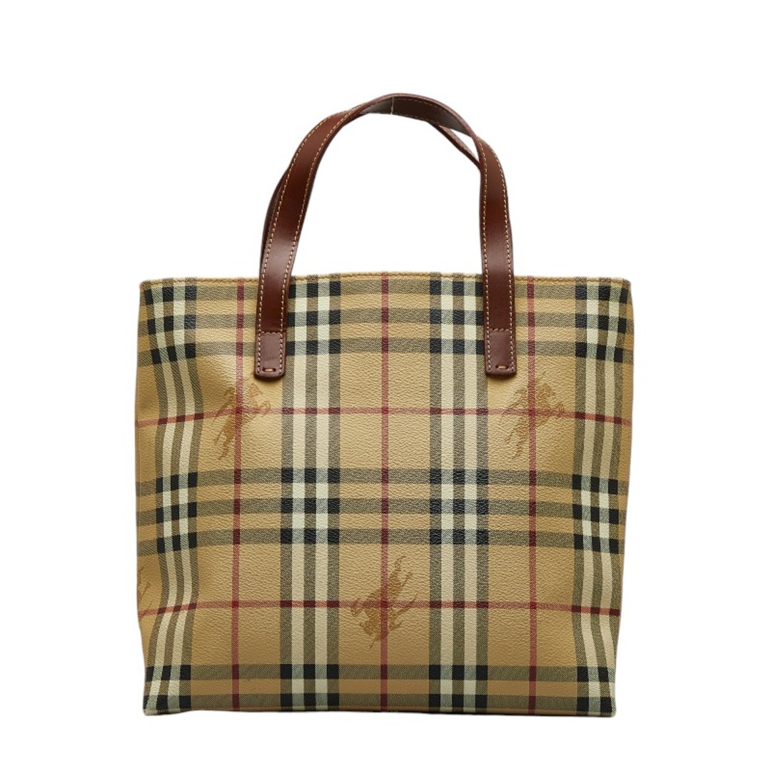 BURBERRY(バーバリー)のバーバリー ノバチェック シャドーホース ハンドバッグ PVC レディース BURBERRY 【1-0125539】 レディースのバッグ(ハンドバッグ)の商品写真