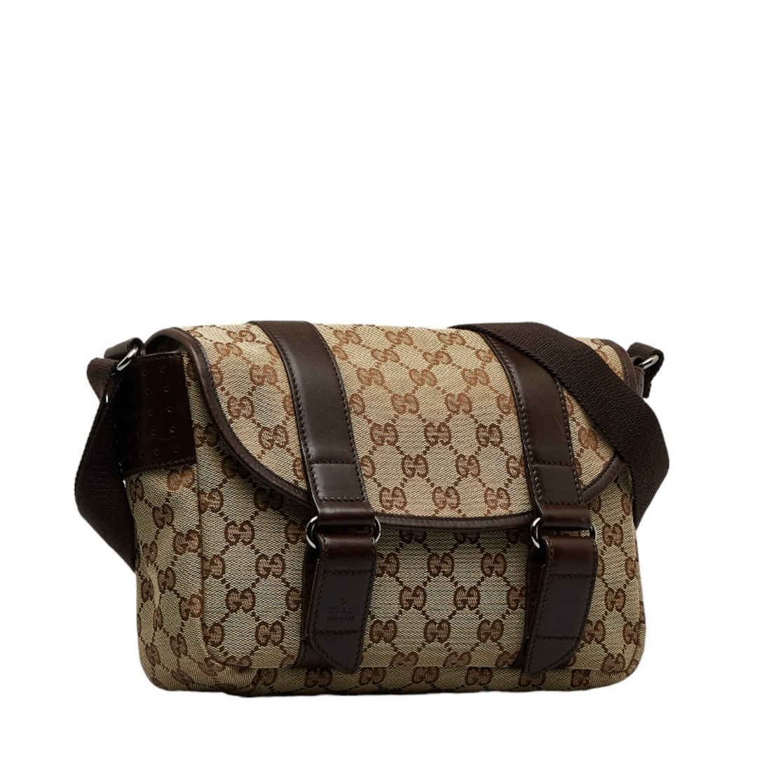 Gucci - グッチ GGキャンバス 斜め掛け ショルダーバッグ 145858