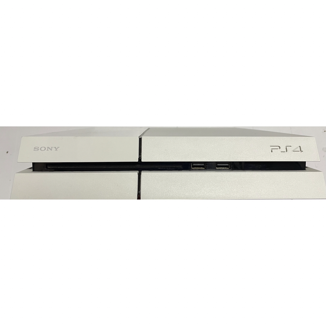 PlayStation4(プレイステーション4)のPS4 CUH-1100A 500GBグレイシャーホワイト 美品 エンタメ/ホビーのゲームソフト/ゲーム機本体(家庭用ゲーム機本体)の商品写真
