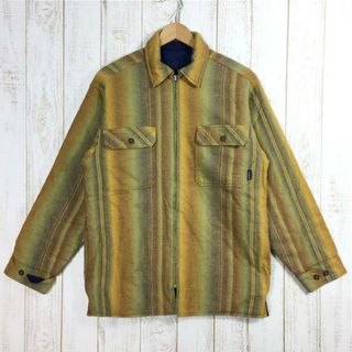 パタゴニア(patagonia)のMENs S  パタゴニア 2004 インサレーテッド フランネル シャツ INSULATER FLANNEL SHIRTS リバーシブル インサレーション シャツジャケット 生産終了モデル 入手困難 PATAGONIA 53880 イエロー系(その他)