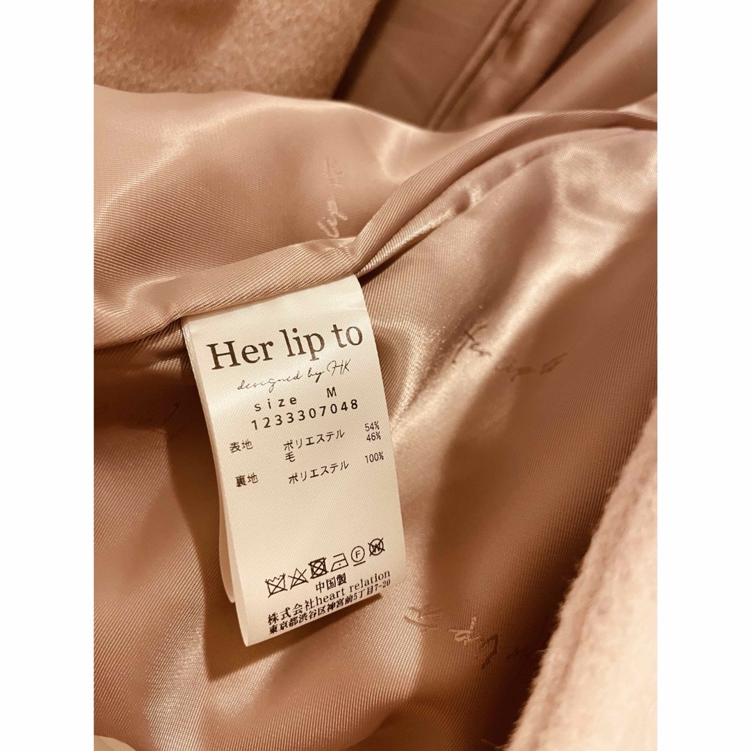 Her lip to(ハーリップトゥ)の軽やか素材なのにあったか♡大人かわいい1着♡専用ページ♡ レディースのジャケット/アウター(ピーコート)の商品写真