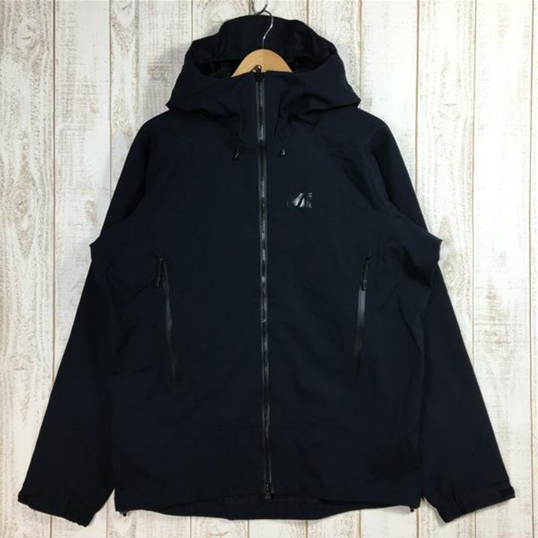 MENs L  ミレー ティフォン 50000 ウォーム ストレッチ ジャケット TYPHON 50000 WARM ST JACKET 保温 ソフトシェル ハードシェル フーディ MILLET MIV01554 ブラック系微汚れ