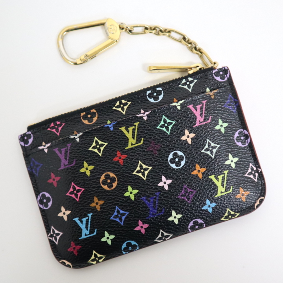 LOUIS VUITTON(ルイヴィトン)の【LOUIS VUITTON】ルイヴィトン ポシェットクレ マルチカラー ノワール M93735 CA4100/kt08867kw メンズのファッション小物(名刺入れ/定期入れ)の商品写真