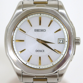 セイコー(SEIKO)の【SEIKO】セイコー 腕時計 DOLCE SS ソーラー電池 7B52-0AE0/md15634ar(腕時計(アナログ))