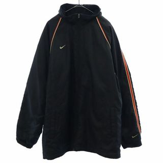 美品 NIKE ナイキ ダウンジャケット M ブラック 胸ロゴ ブルゾン