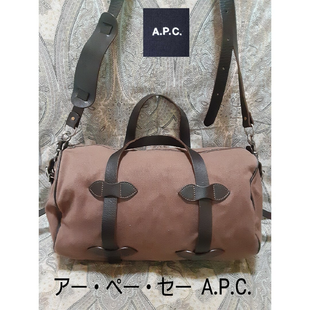 A.P.C(アーペーセー)のアー・ペー・セー A.P.C.2way/ 本革コンビ/斜め掛けショルダーバッグ メンズのバッグ(ショルダーバッグ)の商品写真