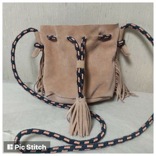 ザラ(ZARA)のZARA Accessories スエードフリンジミニショルダーバッグ(ショルダーバッグ)