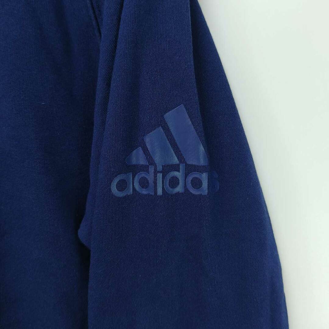 adidas(アディダス)のアディダス スウェット パーカー プルオーバー L ネイビー D24044 メンズ ADIDAS スポーツ/アウトドアのトレーニング/エクササイズ(その他)の商品写真