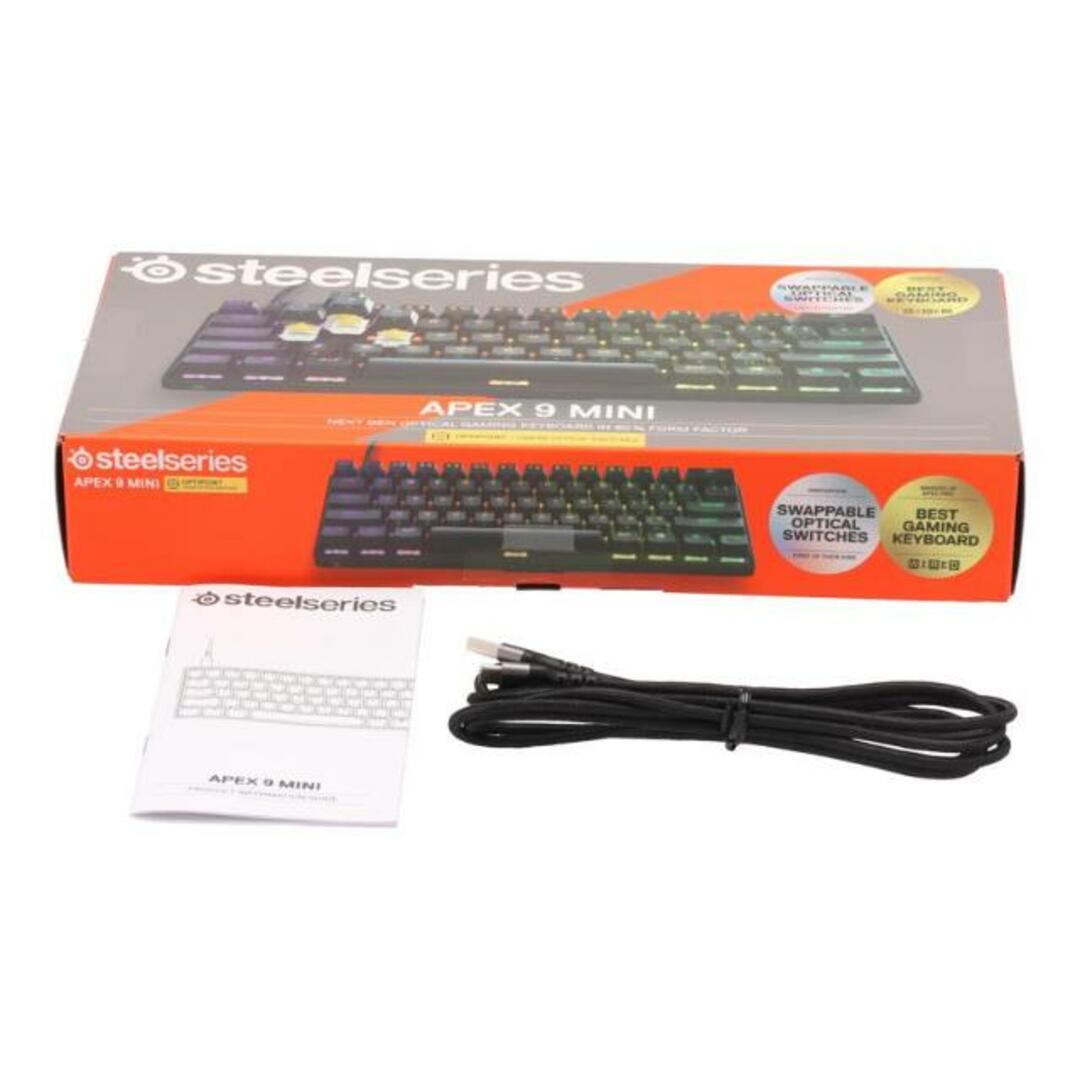 <br>Ｓｔｅｅｌｓｅｒｉｅｓ スティールシリーズ/ゲーミングキーボード/APEX 9 MINI US/6483730335122200207/ゲーム機関連/Aランク/58PC/タブレット